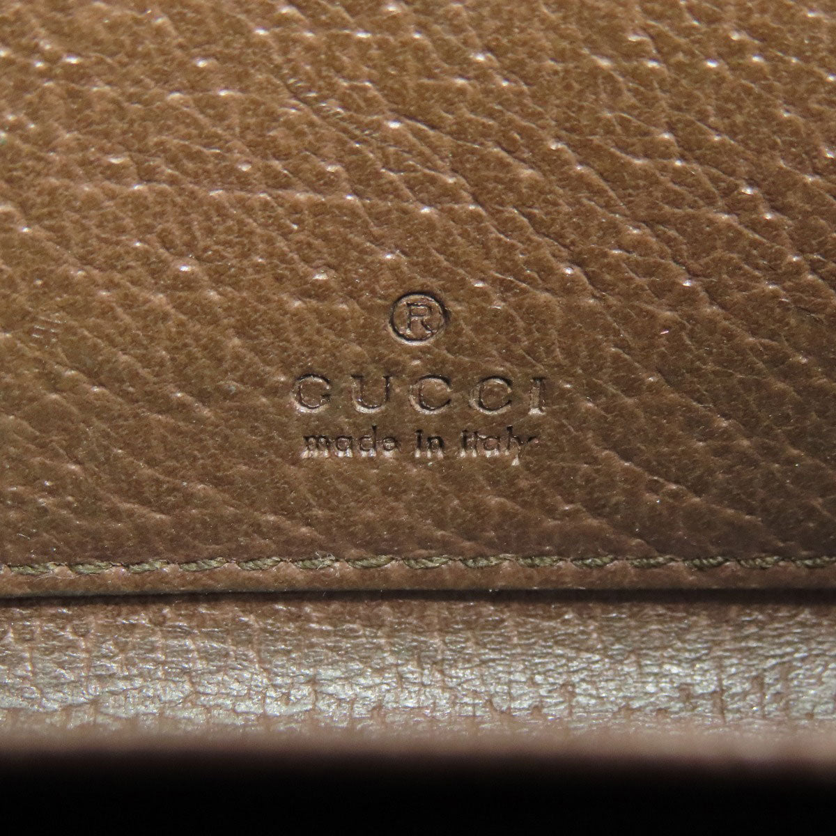 GUCCI 653552 Offdia GG Double G Card Case Leather PVCLadies [Used]