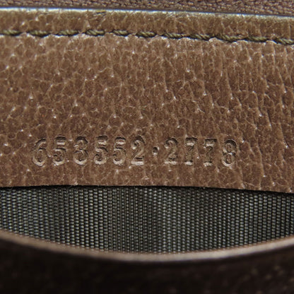 GUCCI 653552 Offdia GG Double G Card Case Leather PVCLadies [Used]