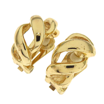 CHRISTIAN DIOR Twist Earring Metal Ladies [Used]