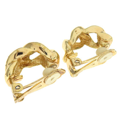 CHRISTIAN DIOR Twist Earring Metal Ladies [Used]