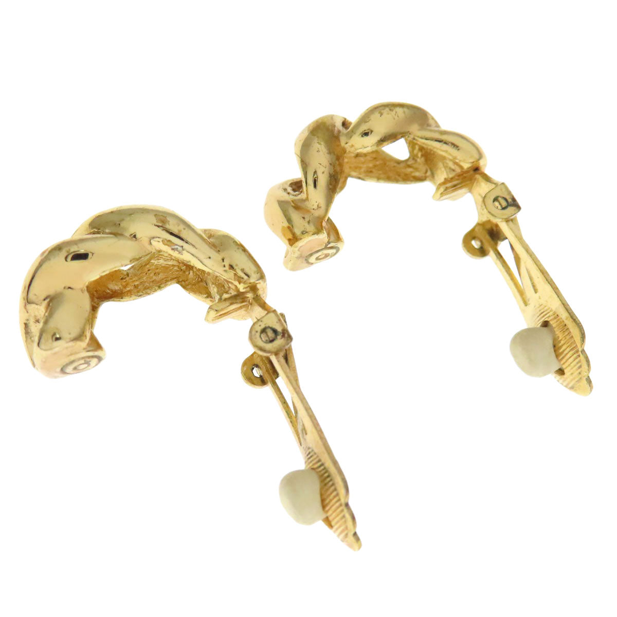 CHRISTIAN DIOR Twist Earring Metal Ladies [Used]