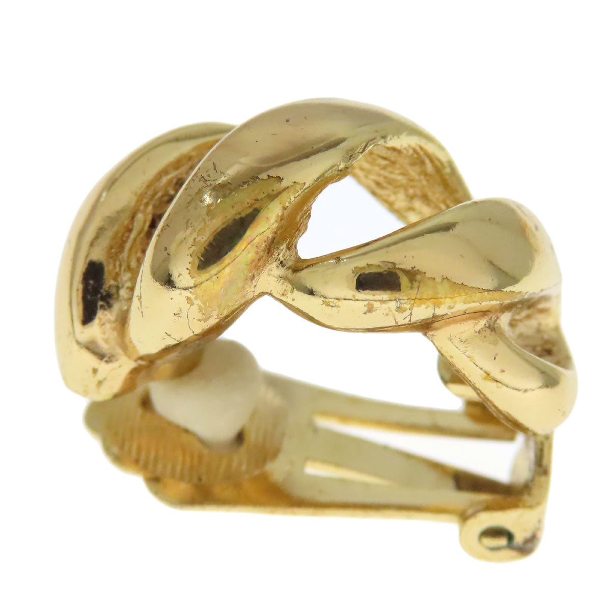 CHRISTIAN DIOR Twist Earring Metal Ladies [Used]