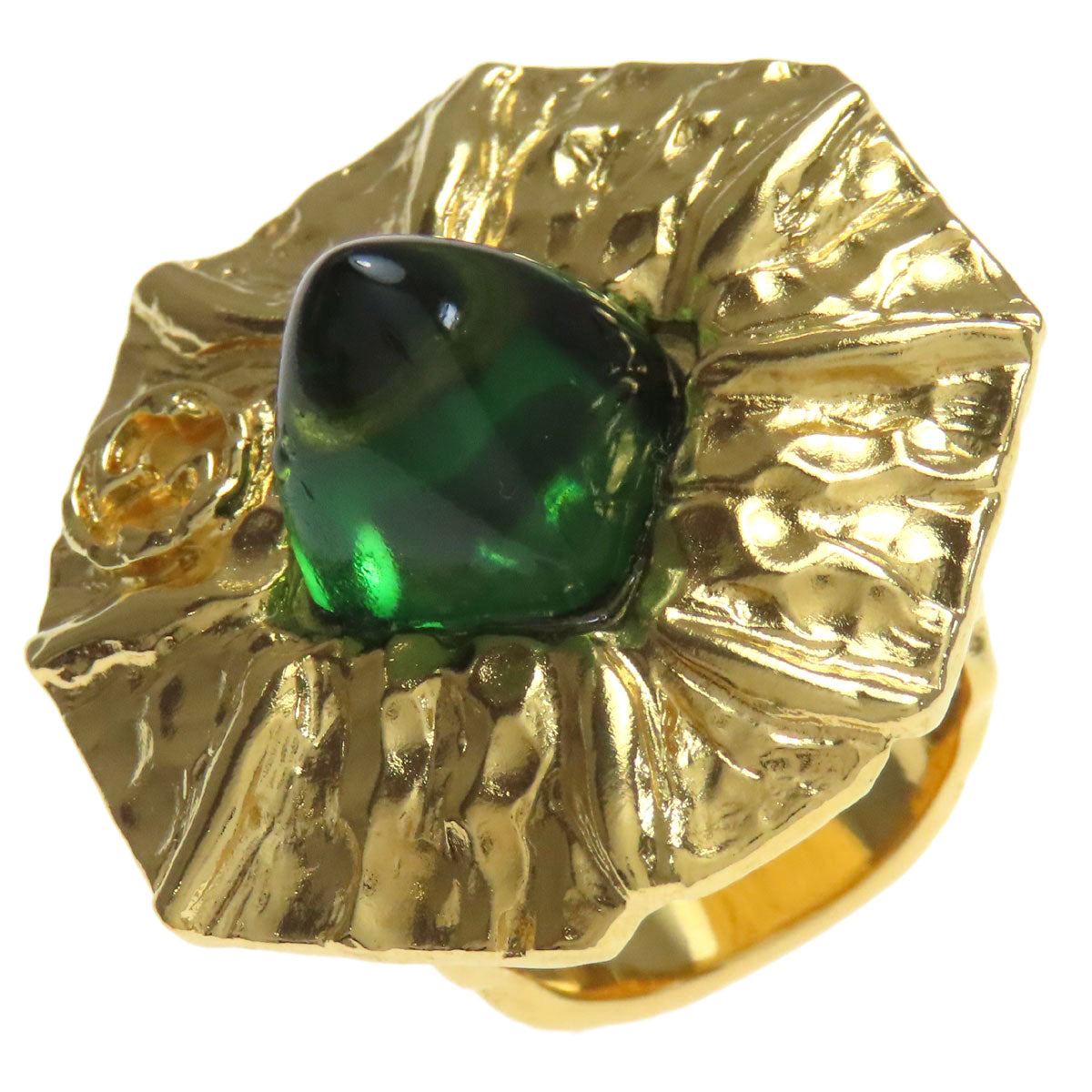 GUCCI Flower motif Ring Metal Ladies [Used]