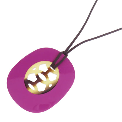 HERMES Lift GM Necklace Buffalo horn Ladies [Used]