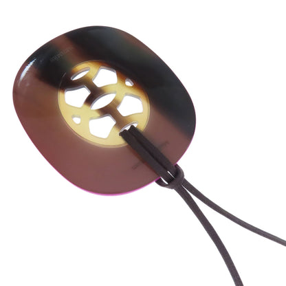 HERMES Lift GM Necklace Buffalo horn Ladies [Used]