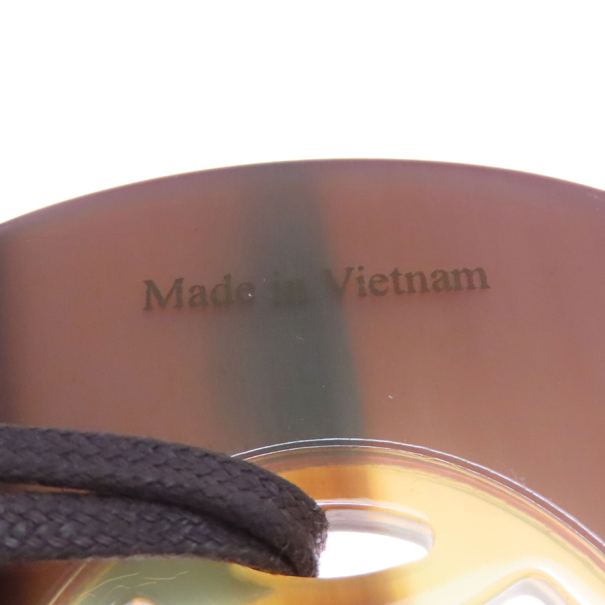 HERMES Lift GM Necklace Buffalo horn Ladies [Used]