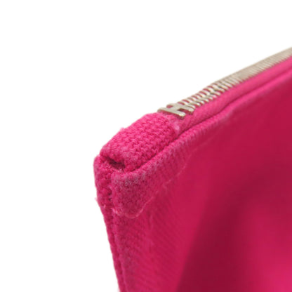 HERMES logo Accessory pouch Canvas Ladies [Used]