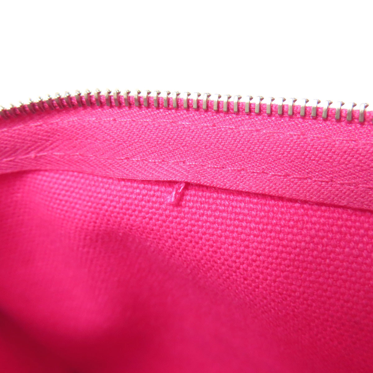 HERMES logo Accessory pouch Canvas Ladies [Used]