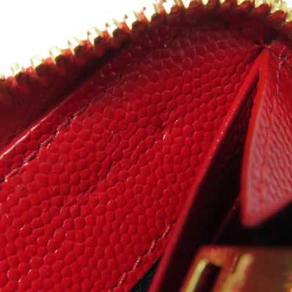 SAINT LAURENT V stitch logo Long wallet (with coin pocket) Calf Ladies [Used]