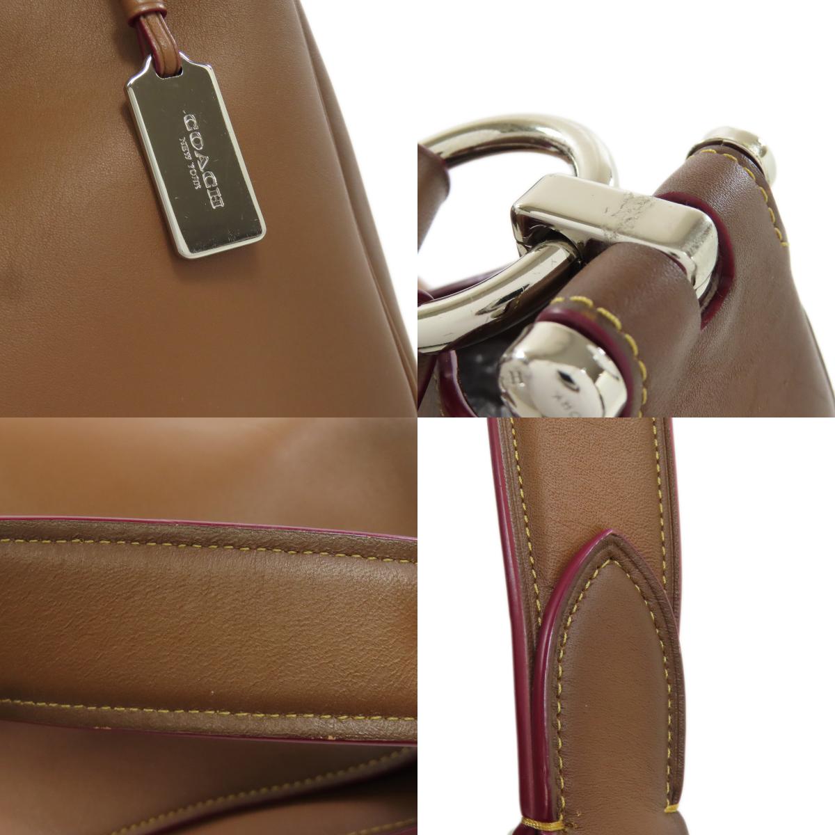 COACH 37905 one belt 2WAY Shoulder Bag Leather Ladies [Used]