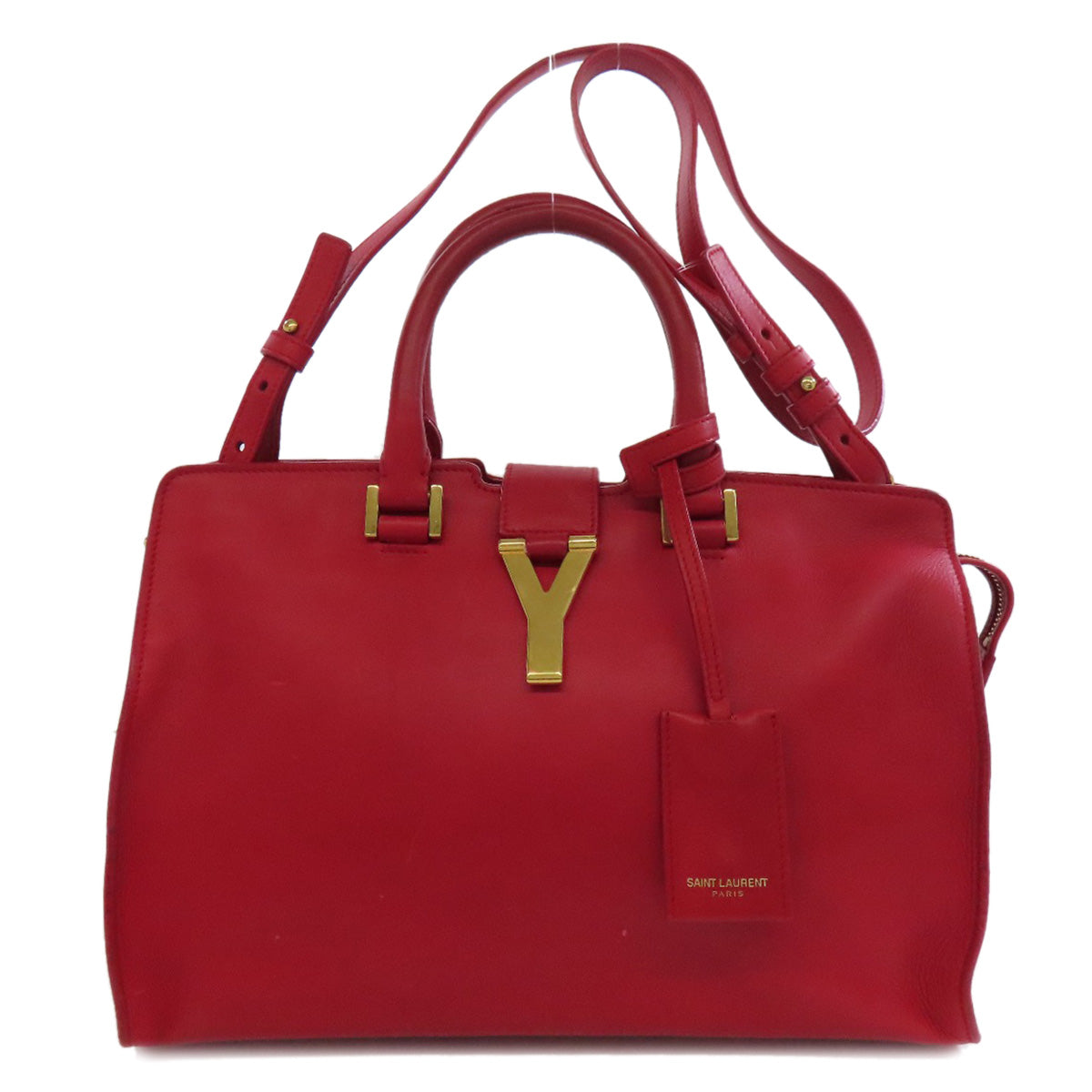 SAINT LAURENT Petit Cabas 2WAY Handbag Leather Ladies [Used]