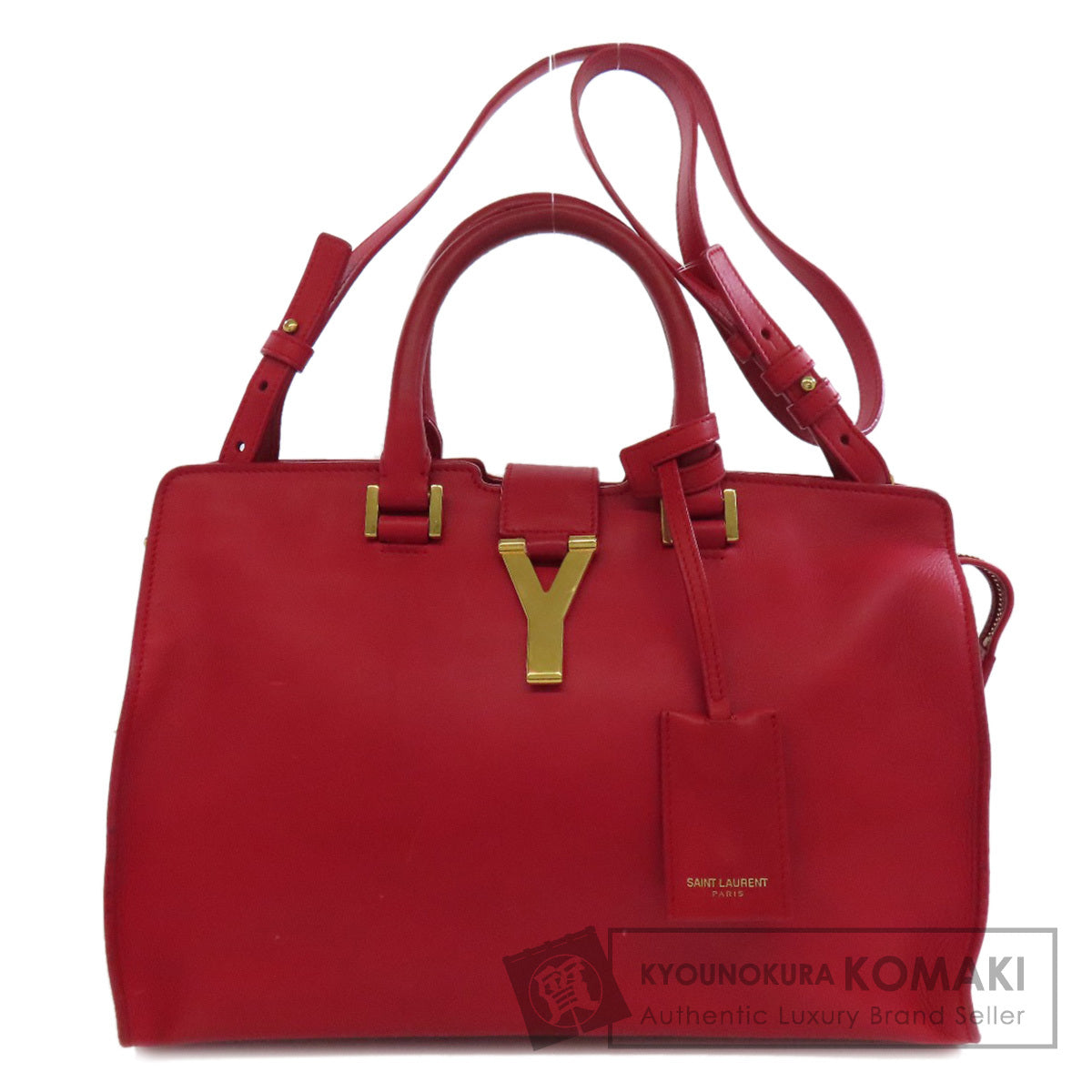 SAINT LAURENT Petit Cabas 2WAY Handbag Leather Ladies [Used]