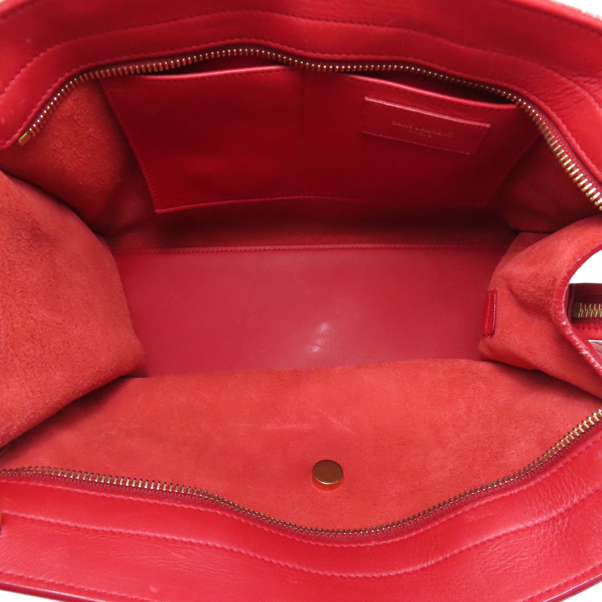 SAINT LAURENT Petit Cabas 2WAY Handbag Leather Ladies [Used]