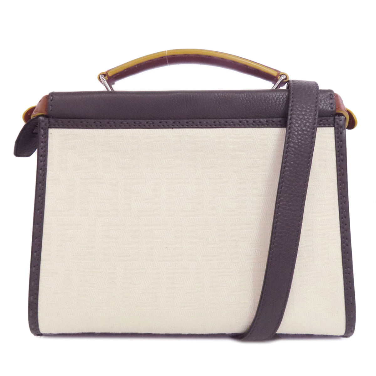 フェンディ ピーカブー フィット セレリア 2WAY ハンドバッグ キャンバス/レザー レディース 【中古】【FENDI】