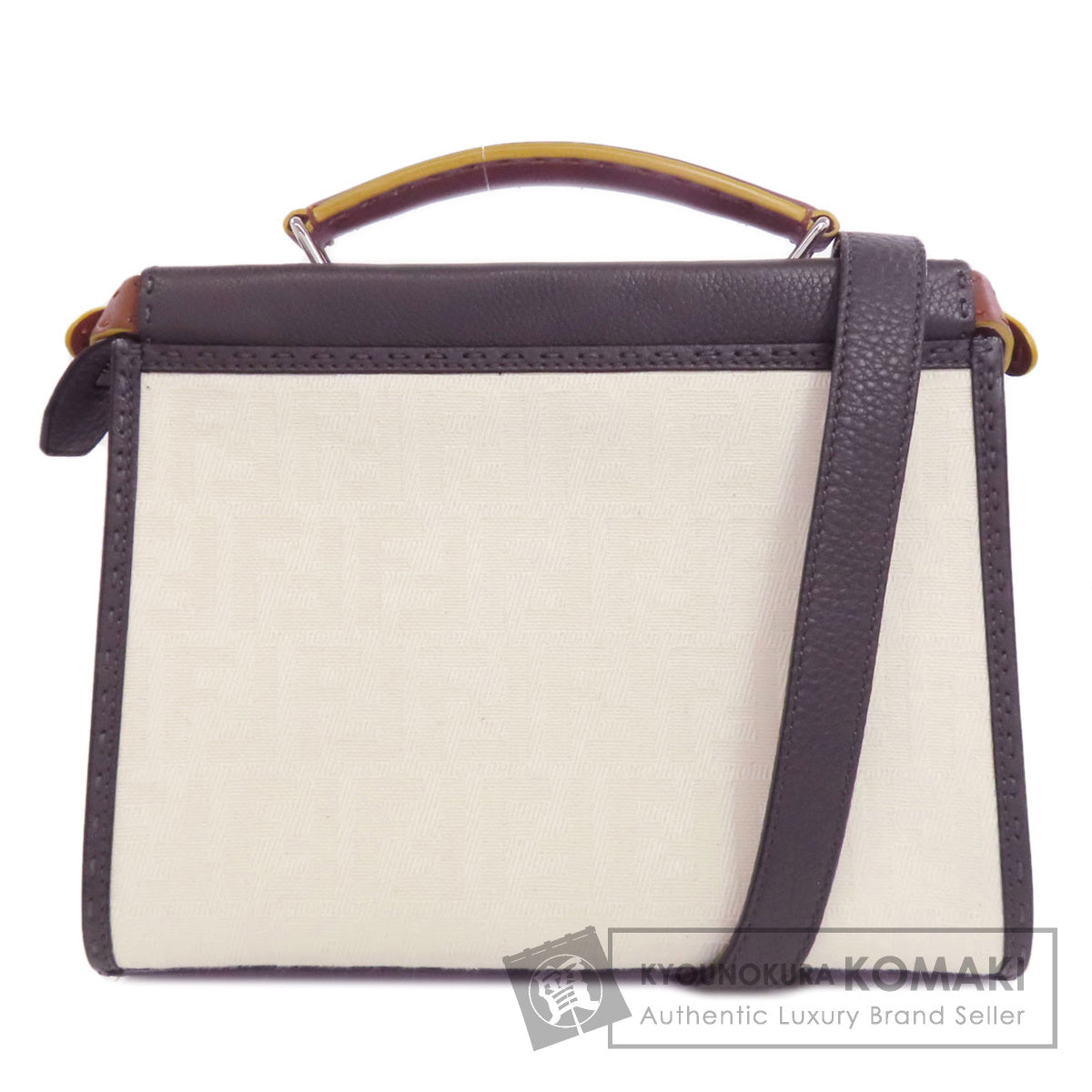 フェンディ ピーカブー フィット セレリア 2WAY ハンドバッグ キャンバス/レザー レディース 【中古】【FENDI】