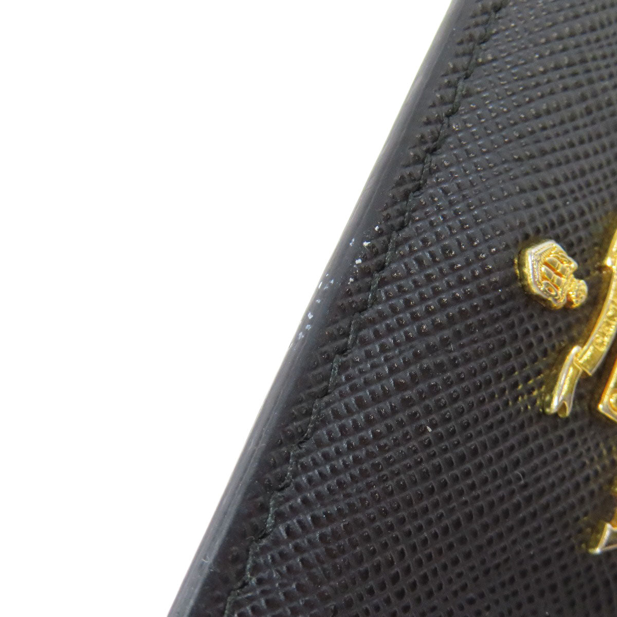 PRADA logo Card Case Safiano Ladies [Used]