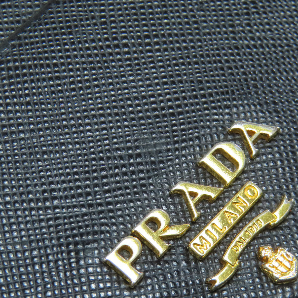 PRADA logo Card Case Safiano Ladies [Used]