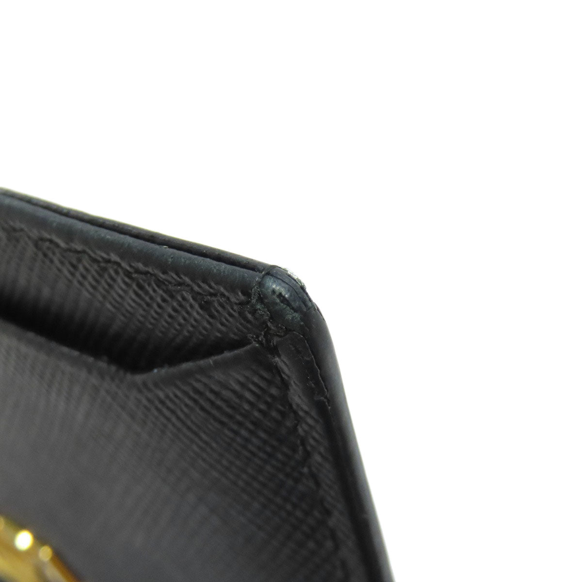 PRADA logo Card Case Safiano Ladies [Used]