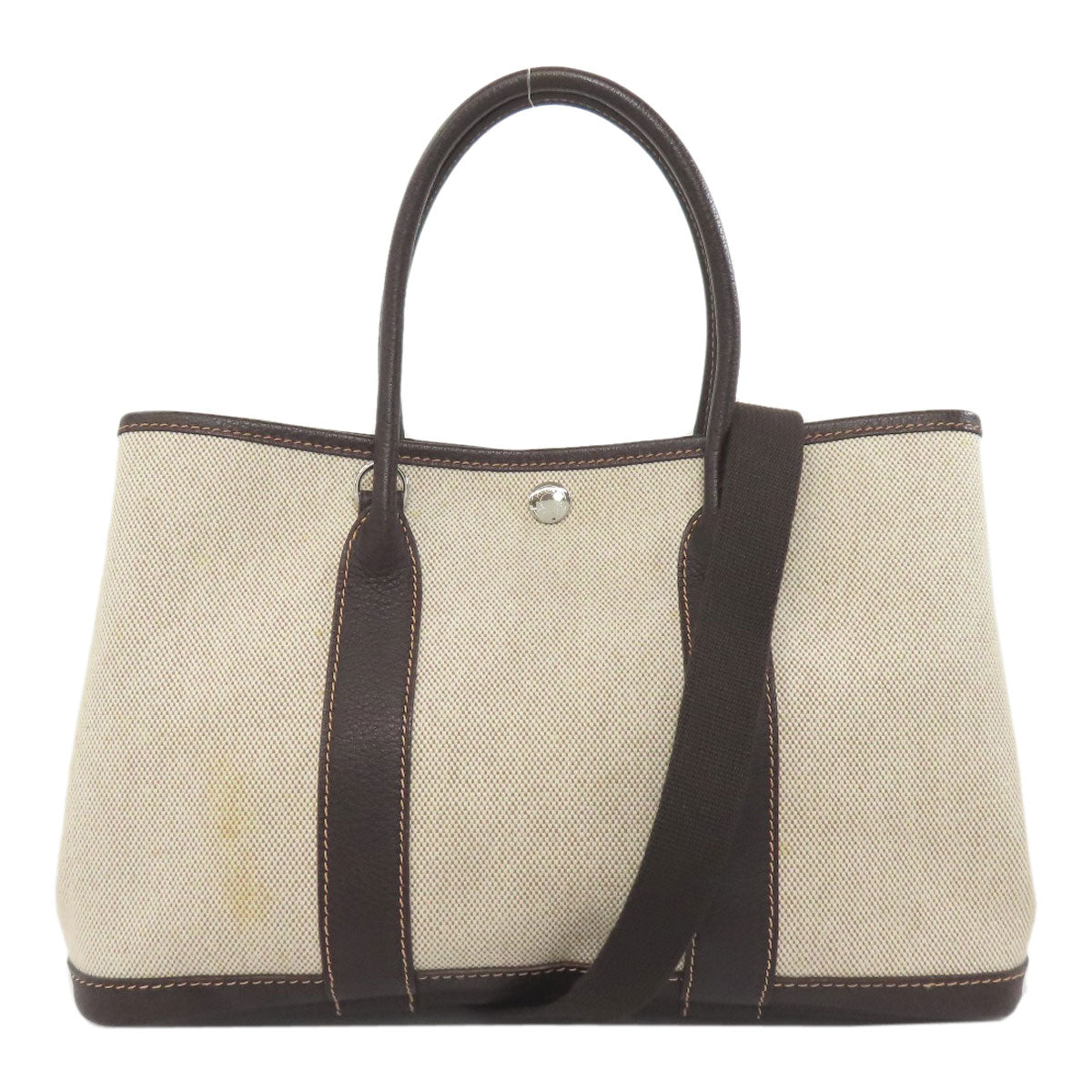 HERMES Garden Party TPM Maron SilverHardware Handbag Towar Ladies [Used]