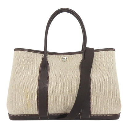 HERMES Garden Party TPM Maron SilverHardware Handbag Towar Ladies [Used]