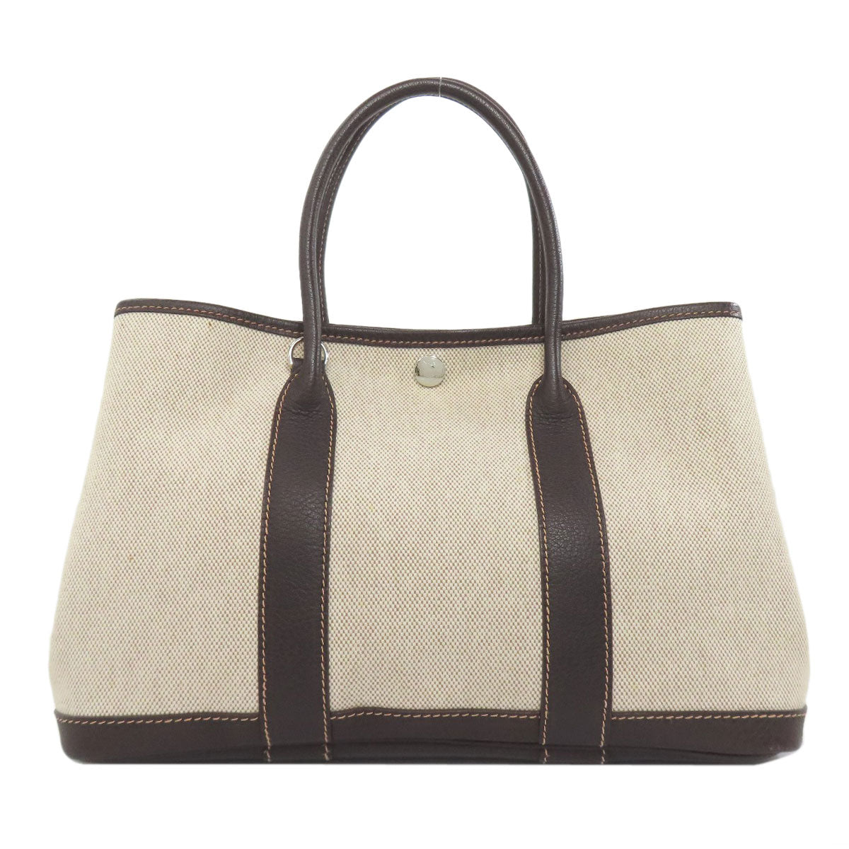 HERMES Garden Party TPM Maron SilverHardware Handbag Towar Ladies [Used]