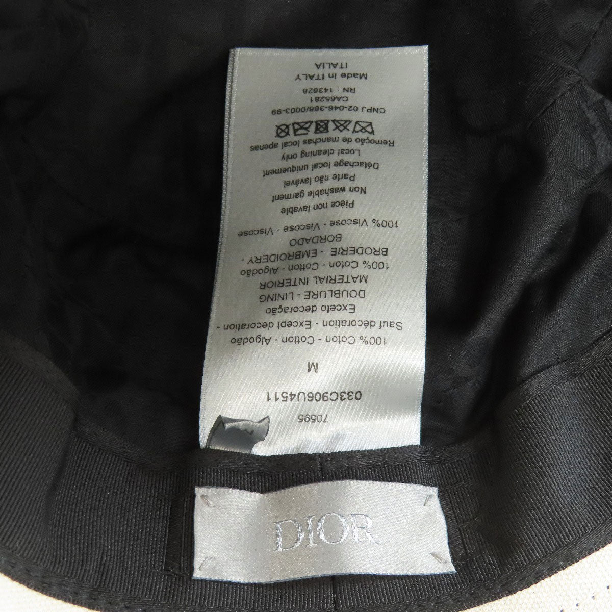 CHRISTIAN DIOR Travis Scott Cactus Jack Dior Bob Hat hat Canvas Ladies [Used]