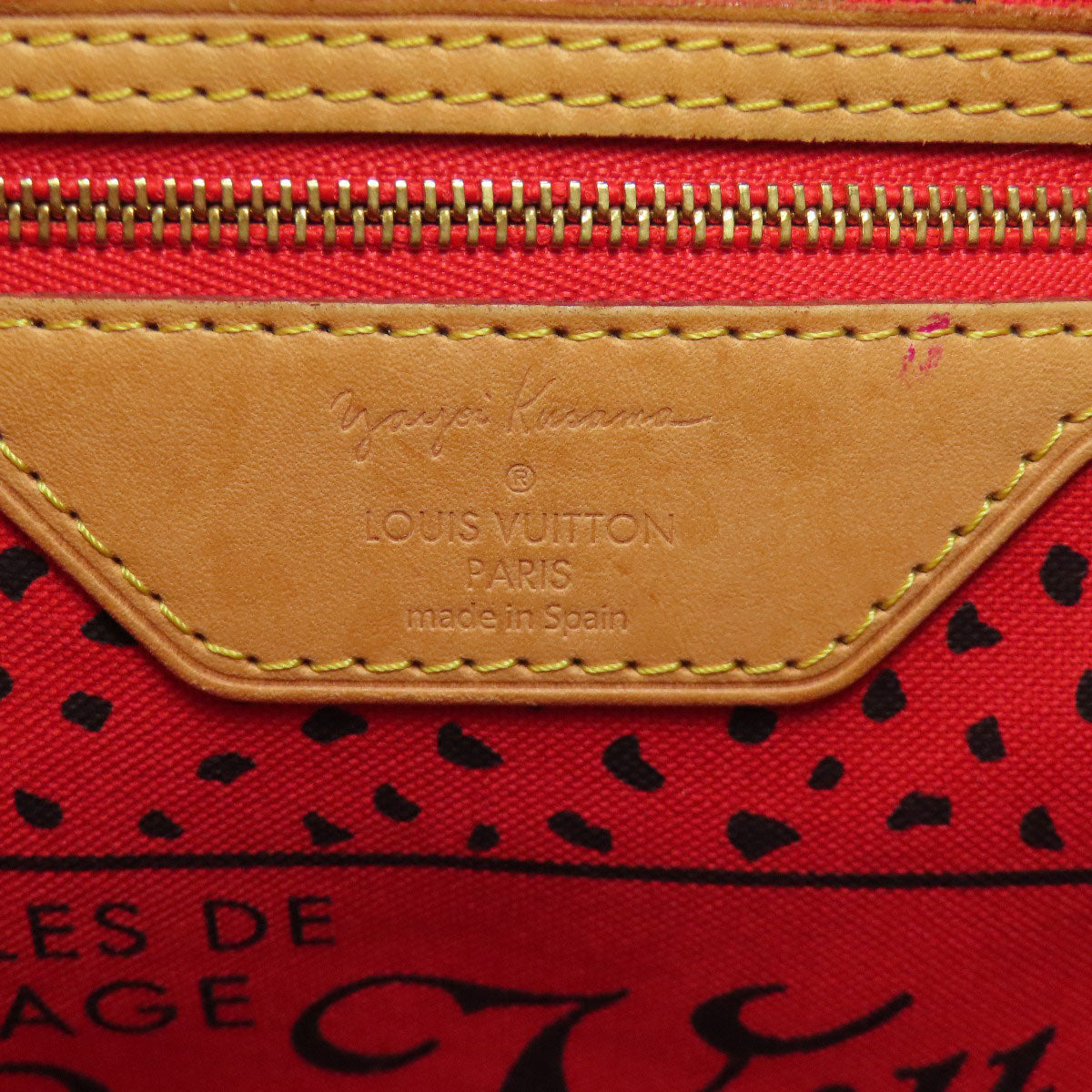 LOUIS VUITTON M40686 Yayoi Kusama collaboration Neverfull MM Tote Bag Monogram canvas Ladies [Used]