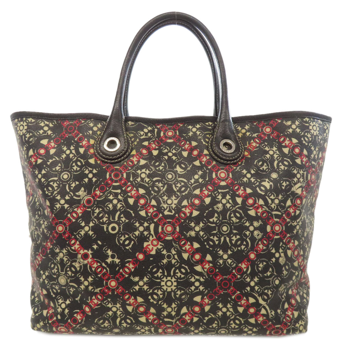 CHANEL Coco Travel SilverHardware Handbag PVC Ladies [Used]