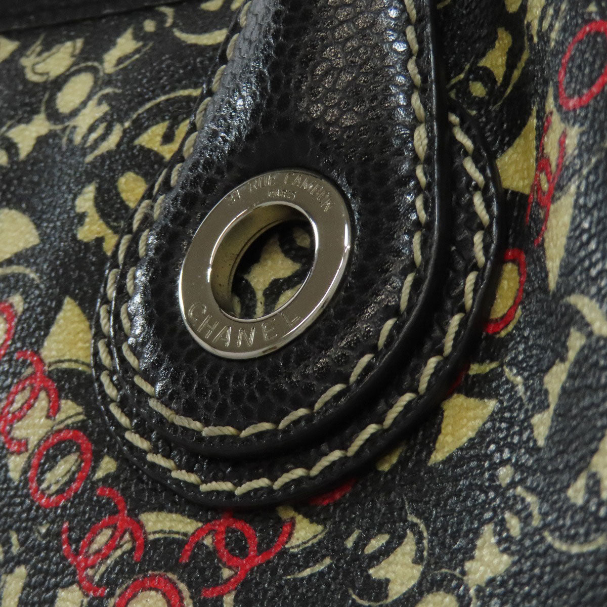 CHANEL Coco Travel SilverHardware Handbag PVC Ladies [Used]