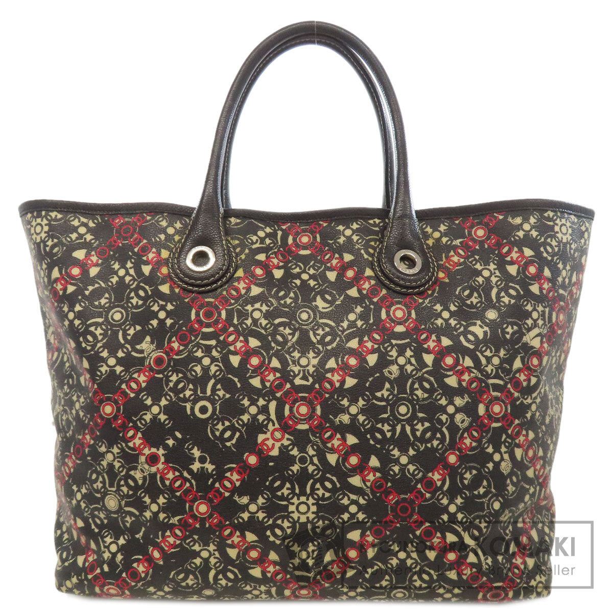 CHANEL Coco Travel SilverHardware Handbag PVC Ladies [Used]