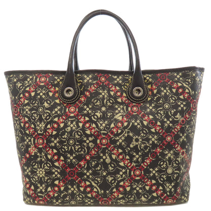 CHANEL Coco Travel SilverHardware Handbag PVC Ladies [Used]