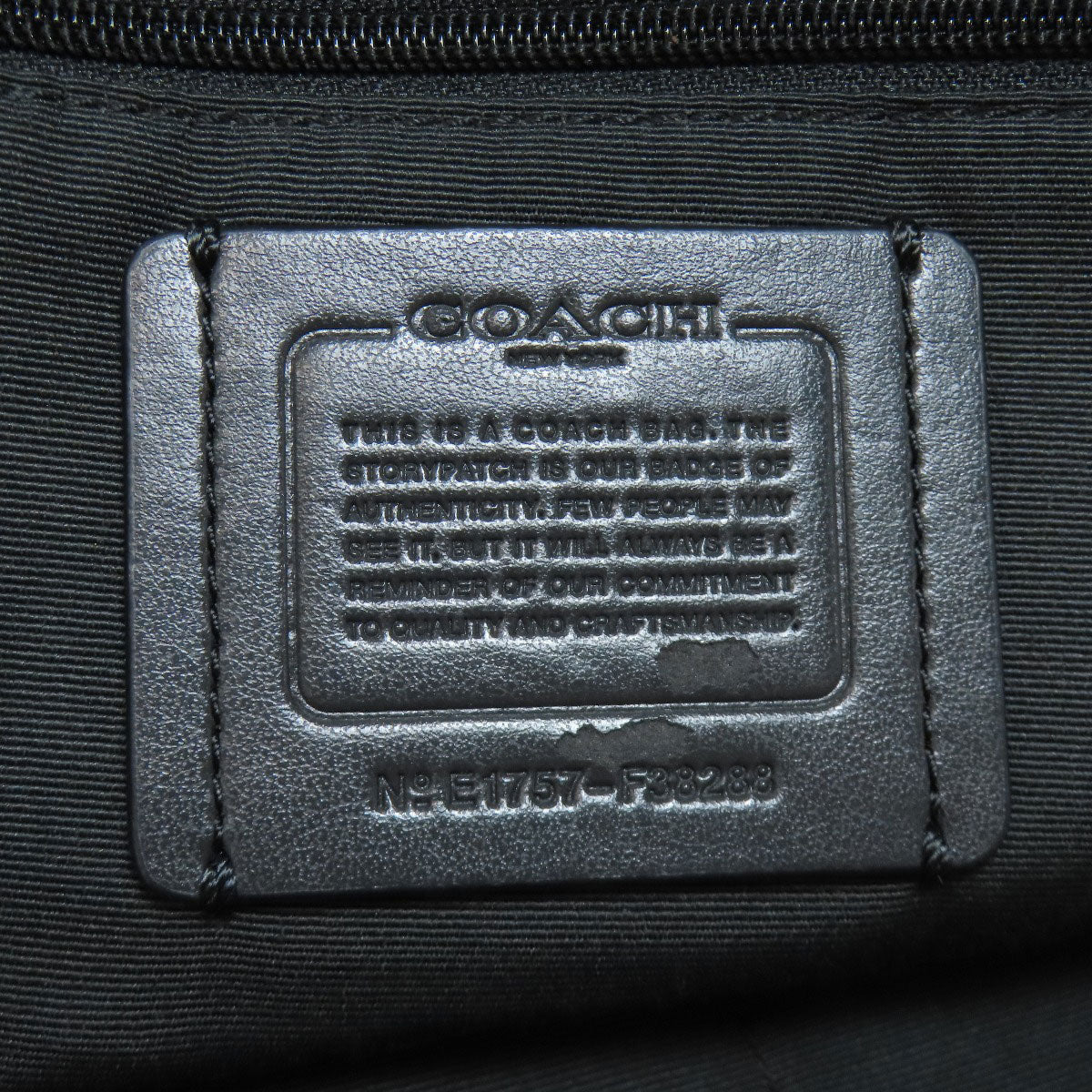 COACH F38288 logo Backpack Â· Daypack Leather Ladies [Used]