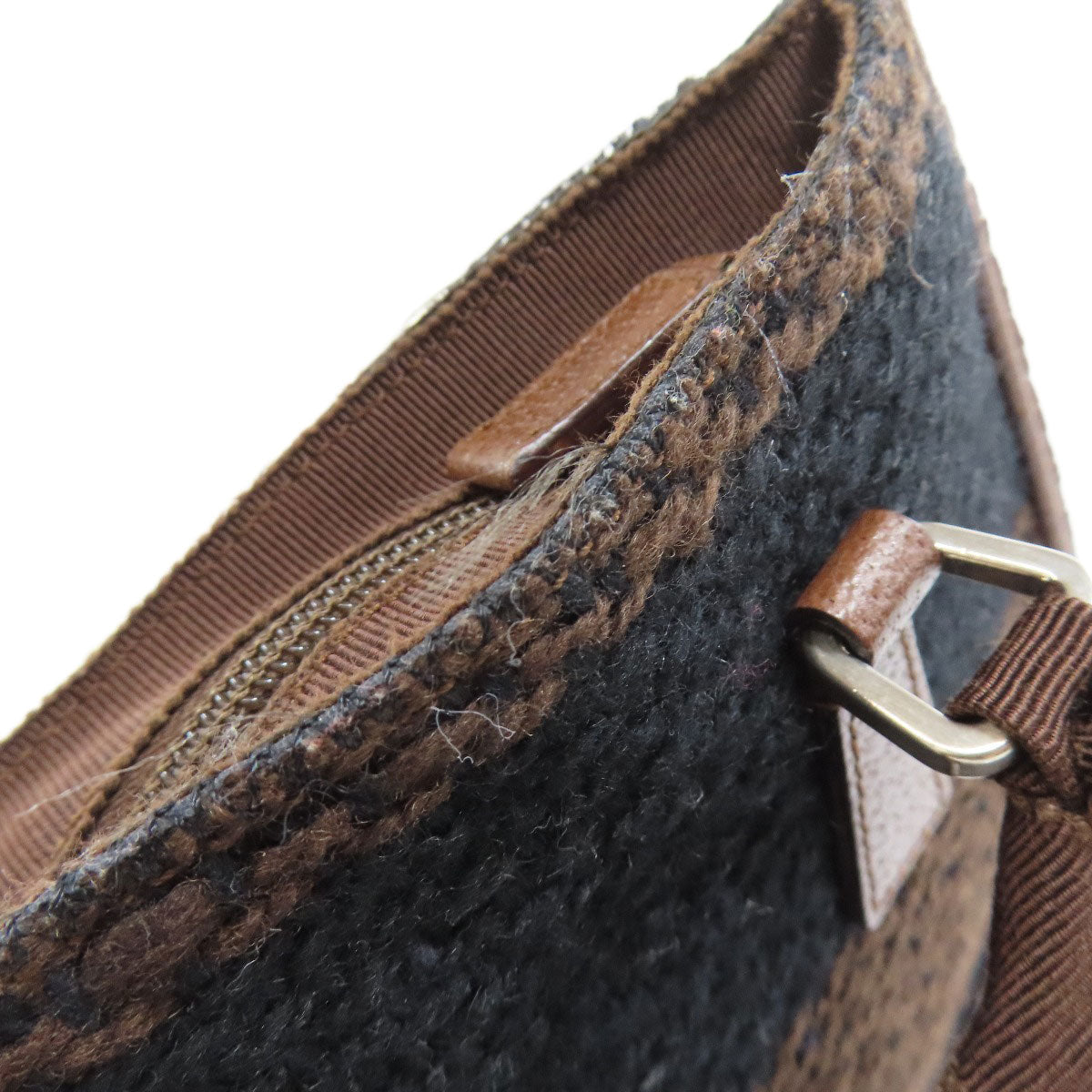 PRADA B11267 Logo Hardware Tote Bag Knit Ladies [Used]