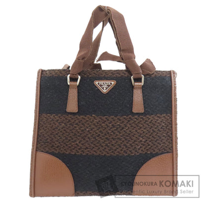 PRADA B11267 Logo Hardware Tote Bag Knit Ladies [Used]