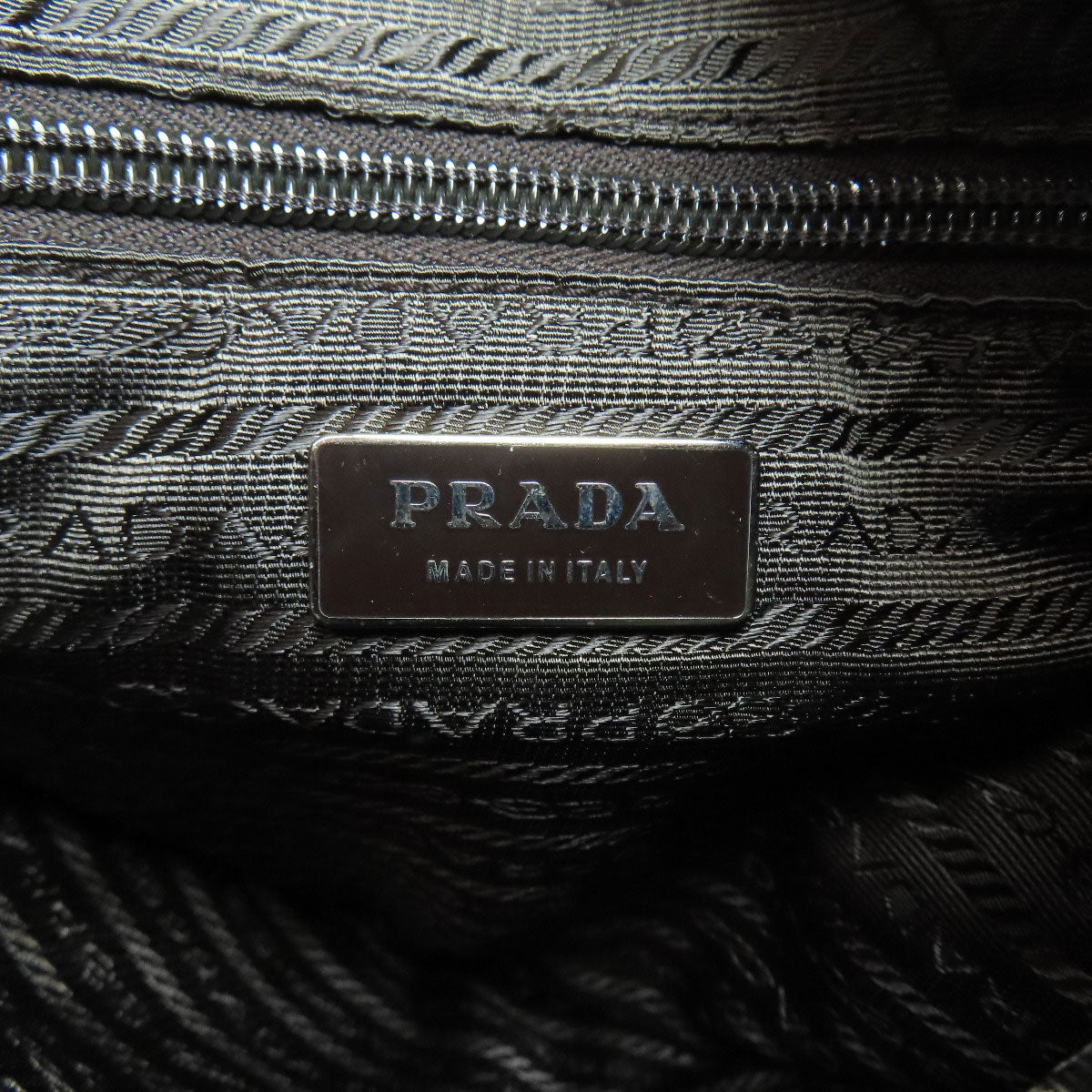 PRADA B11267 Logo Hardware Tote Bag Knit Ladies [Used]