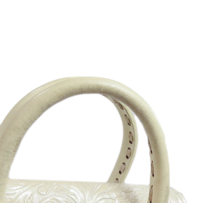 SELECT BAG Grace Continental Carving Tribes 2WAY Handbag Leather Ladies [Used]