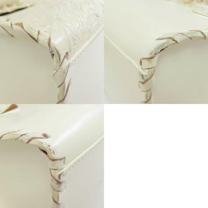 SELECT BAG Grace Continental Carving Tribes 2WAY Handbag Leather Ladies [Used]