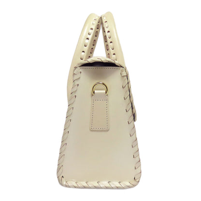 SELECT BAG Grace Continental Carving Tribes 2WAY Handbag Leather Ladies [Used]