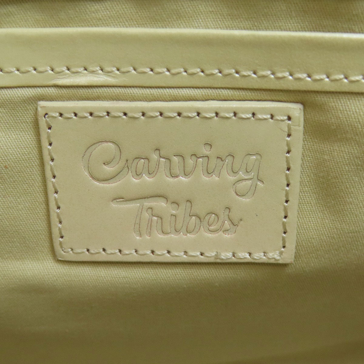 SELECT BAG Grace Continental Carving Tribes 2WAY Handbag Leather Ladies [Used]