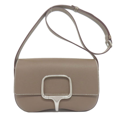 HERMES Della Cavalleria Elan Etoupe SilverHardware Shoulder Bag Epsom Ladies [Used]