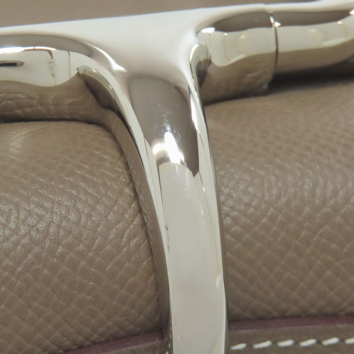 HERMES Della Cavalleria Elan Etoupe SilverHardware Shoulder Bag Epsom Ladies [Used]