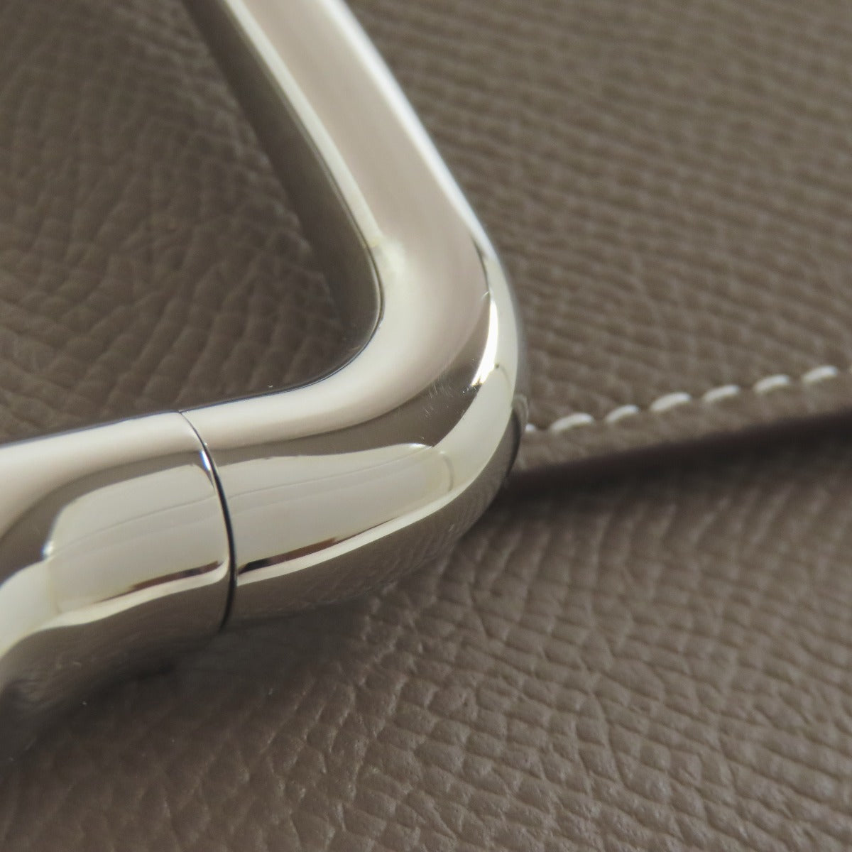 HERMES Della Cavalleria Elan Etoupe SilverHardware Shoulder Bag Epsom Ladies [Used]