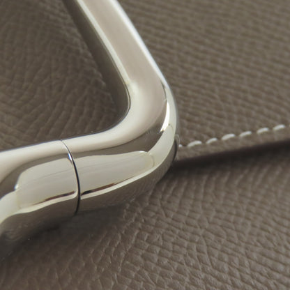 HERMES Della Cavalleria Elan Etoupe SilverHardware Shoulder Bag Epsom Ladies [Used]