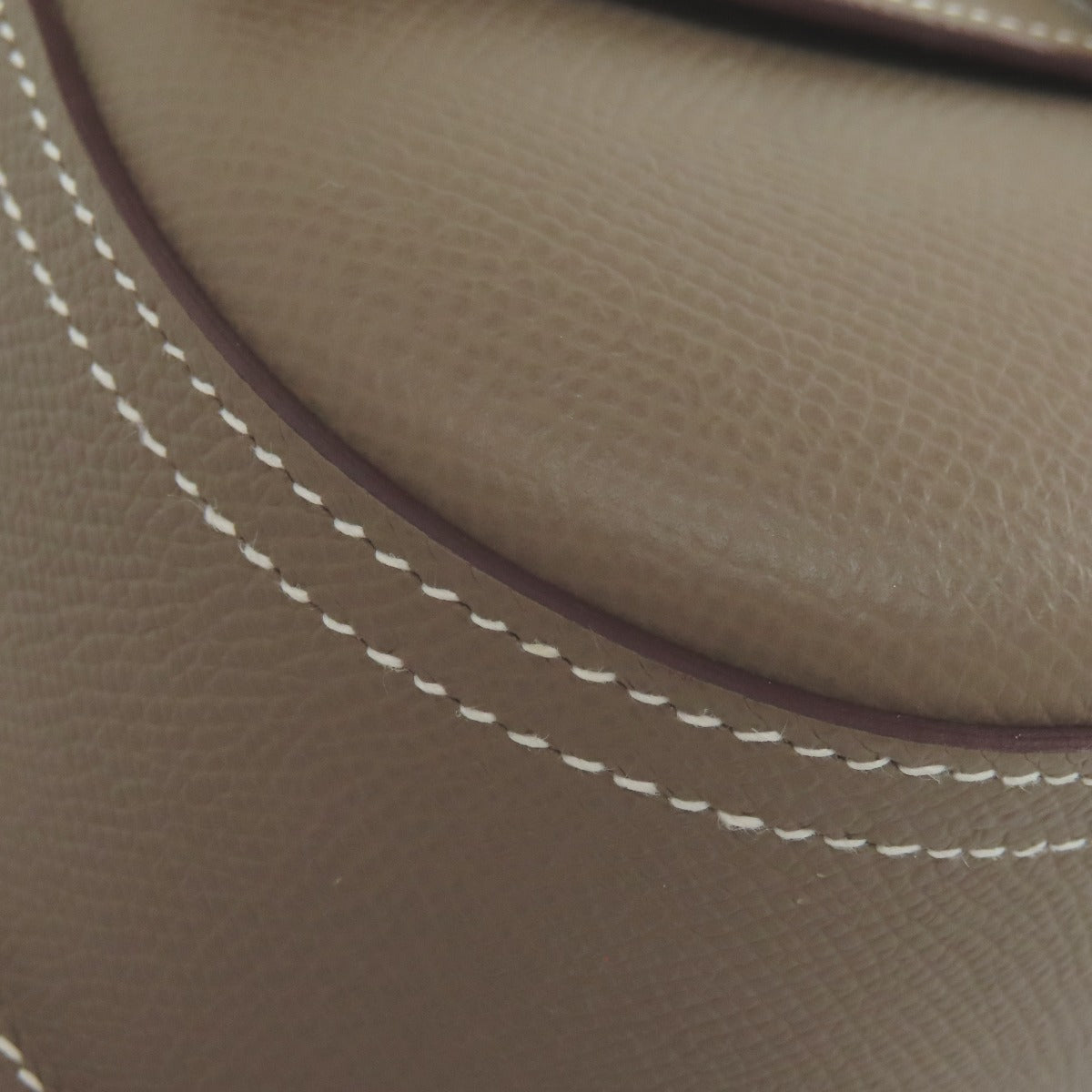 HERMES Della Cavalleria Elan Etoupe SilverHardware Shoulder Bag Epsom Ladies [Used]