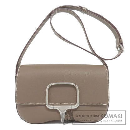 HERMES Della Cavalleria Elan Etoupe SilverHardware Shoulder Bag Epsom Ladies [Used]
