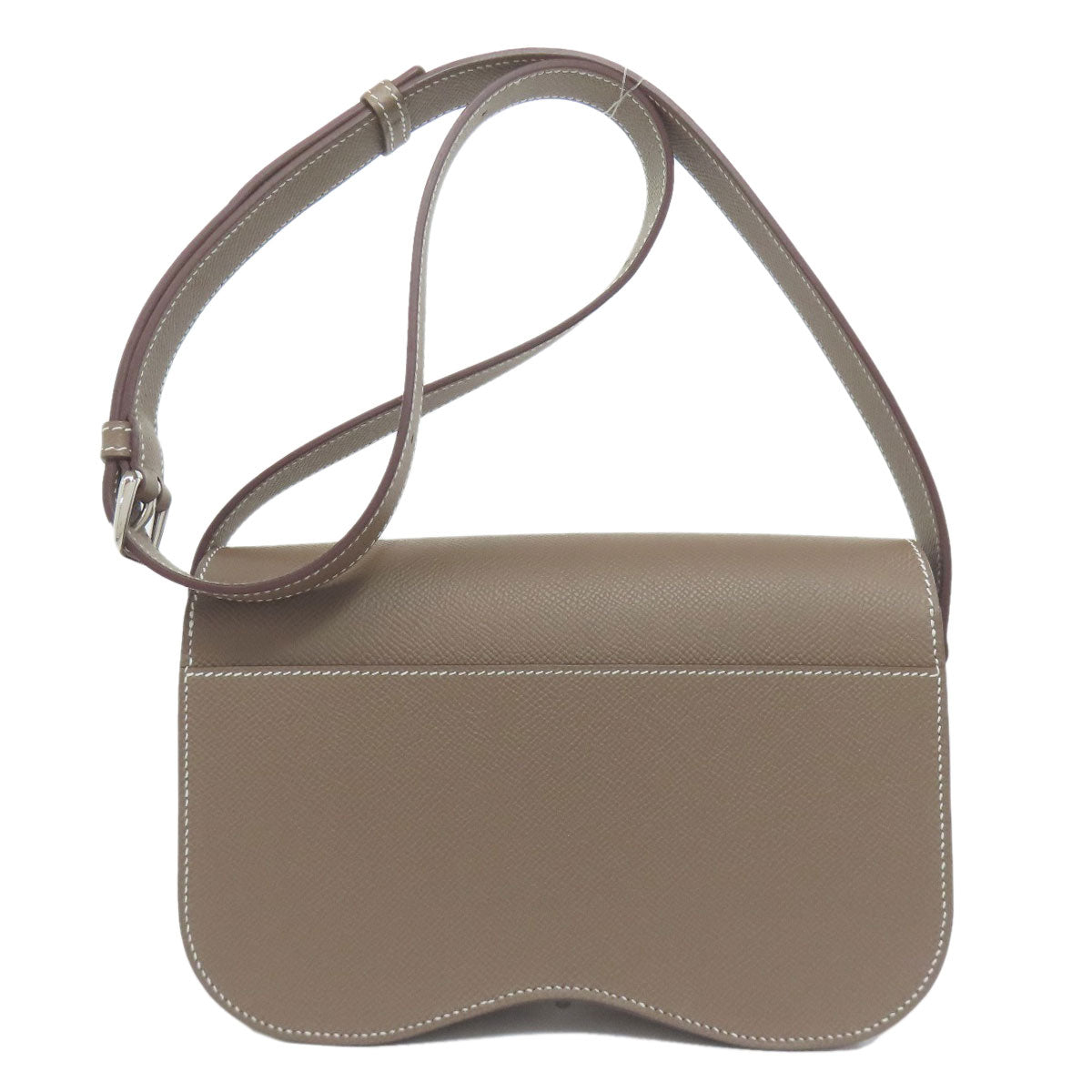 HERMES Della Cavalleria Elan Etoupe SilverHardware Shoulder Bag Epsom Ladies [Used]