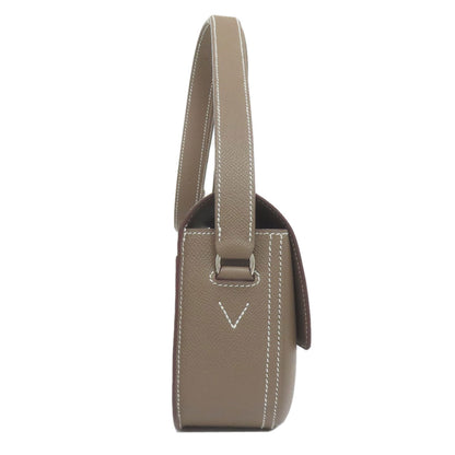 HERMES Della Cavalleria Elan Etoupe SilverHardware Shoulder Bag Epsom Ladies [Used]