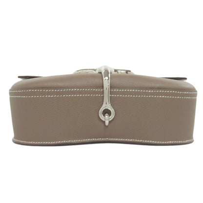 HERMES Della Cavalleria Elan Etoupe SilverHardware Shoulder Bag Epsom Ladies [Used]
