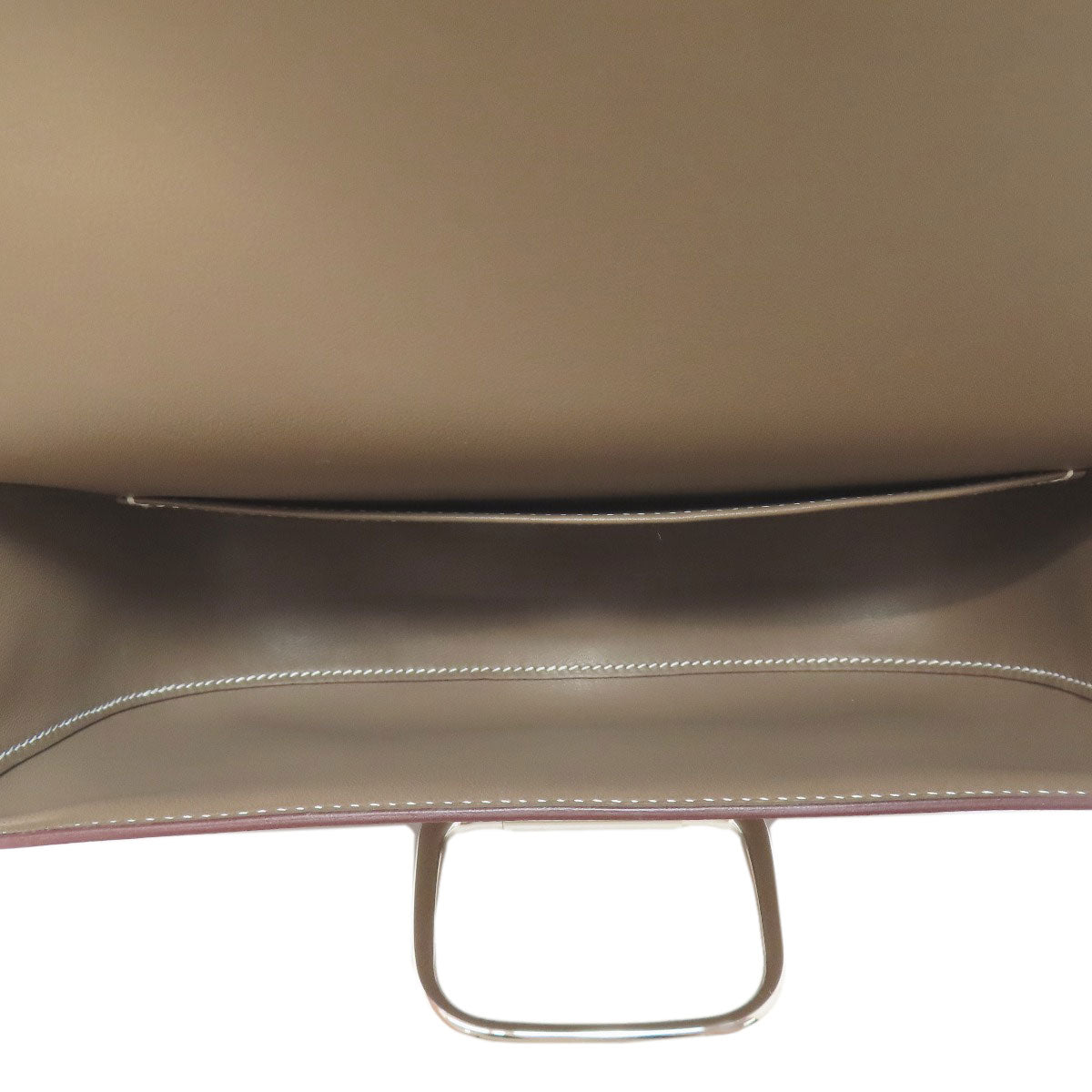 HERMES Della Cavalleria Elan Etoupe SilverHardware Shoulder Bag Epsom Ladies [Used]