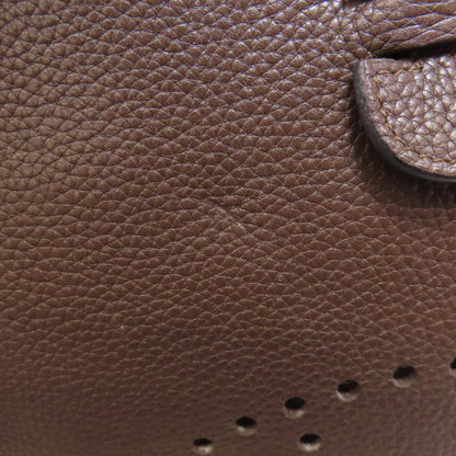 HERMES Evelyne3 Chocolat SilverHardware Shoulder Bag Taurillon Clemence Ladies [Used]